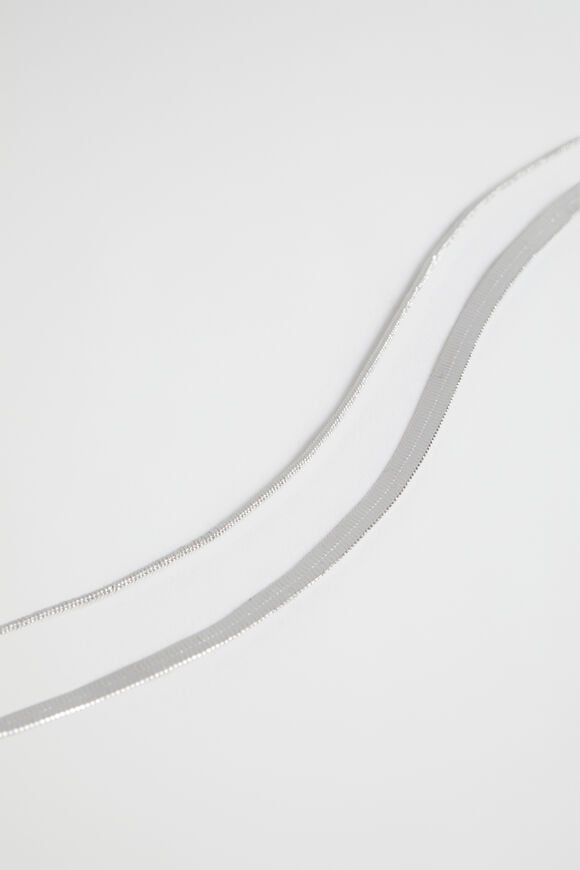 Double Layer Bracelet  Silver  hi-res