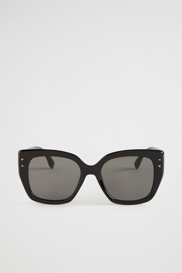 Quinn D Frame Sunglasses  Black  hi-res