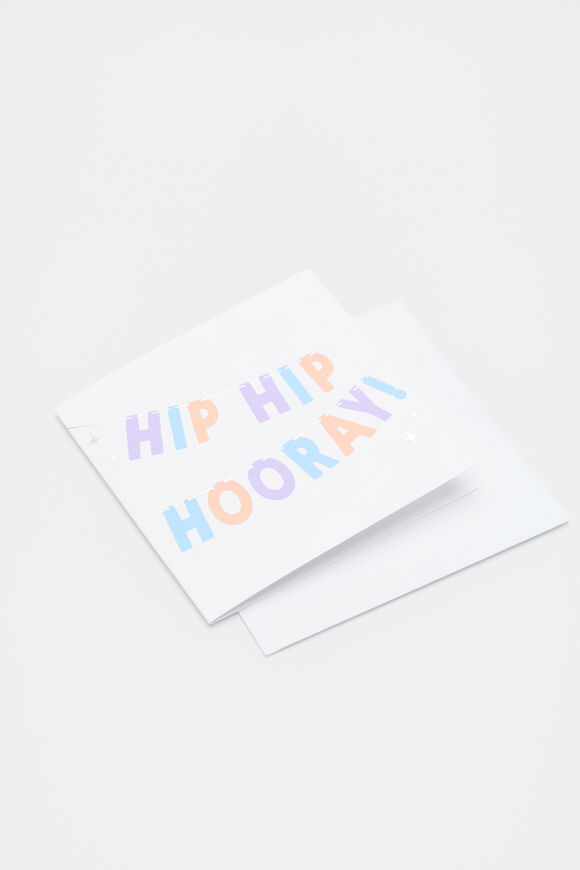 Hip Hip Hooray Card  Multi  hi-res