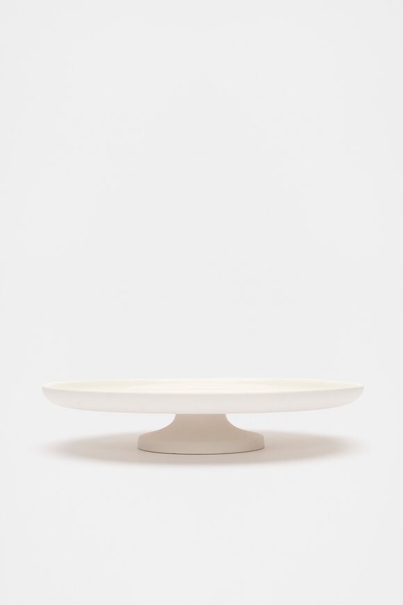 Footed Serving Platter  Alabaster  hi-res