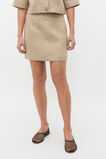 Linen Crossdye Mini Skirt  Rye Crossdye  hi-res