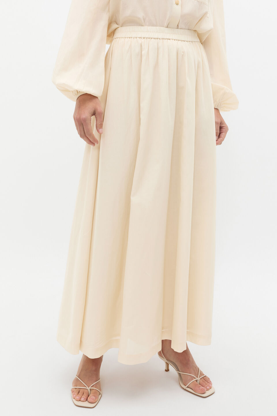 Voile Maxi Skirt  Tofu