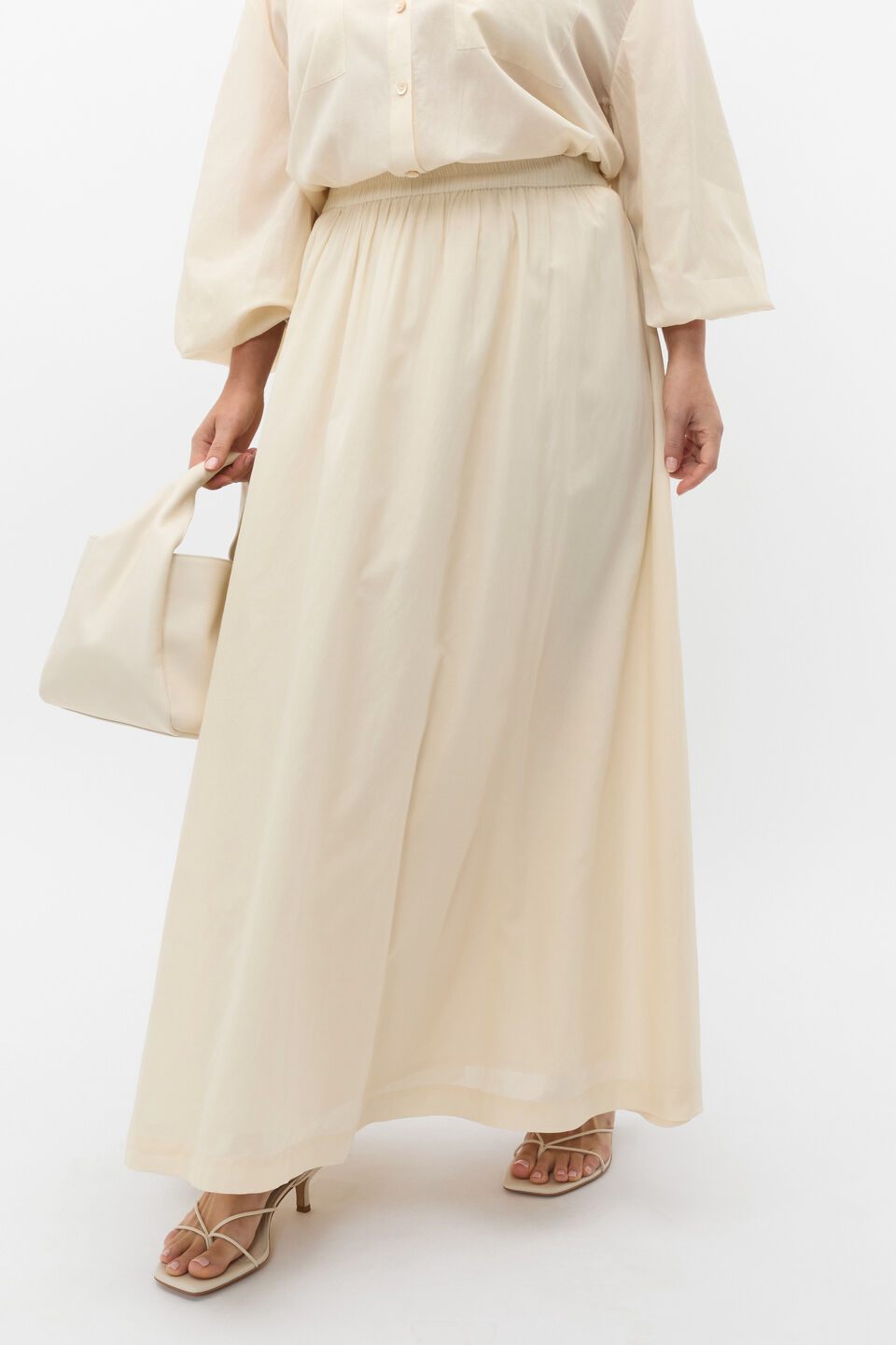 Voile Maxi Skirt  Tofu