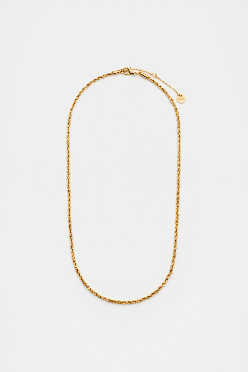 Fine Rope Necklace  Gold
