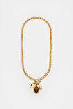 Stone Long Pendant Necklace  Gold  hi-res