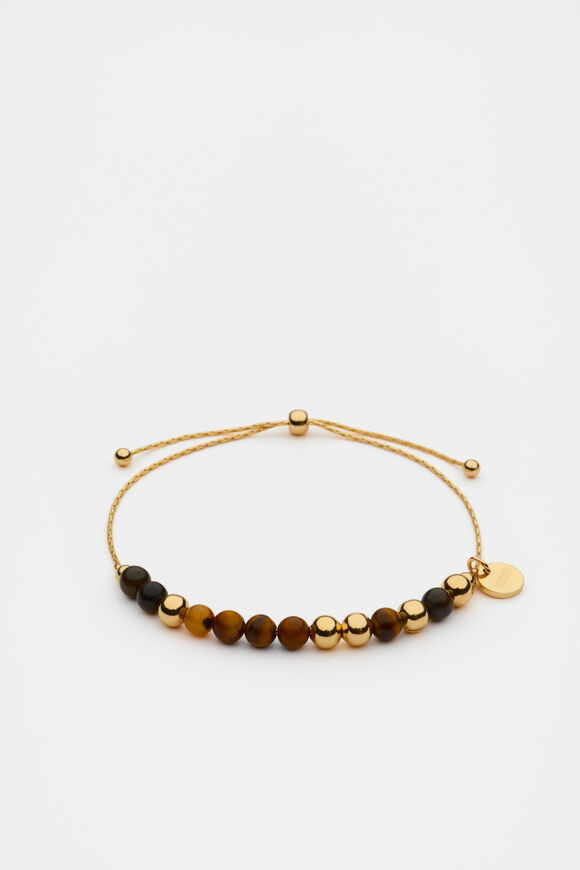 Stone Mix Toggle Bracelet  Gold  hi-res