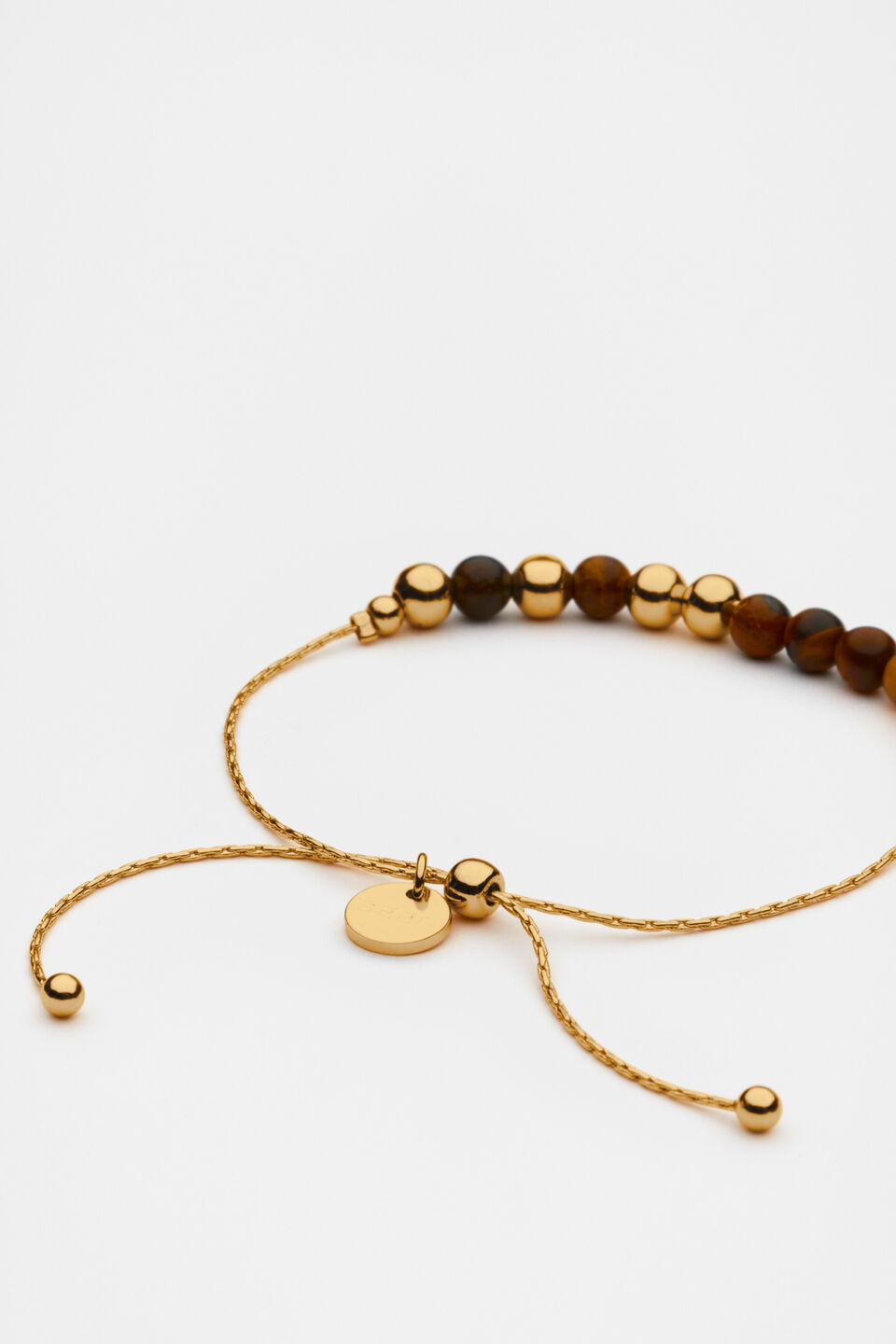 Stone Mix Toggle Bracelet  Gold