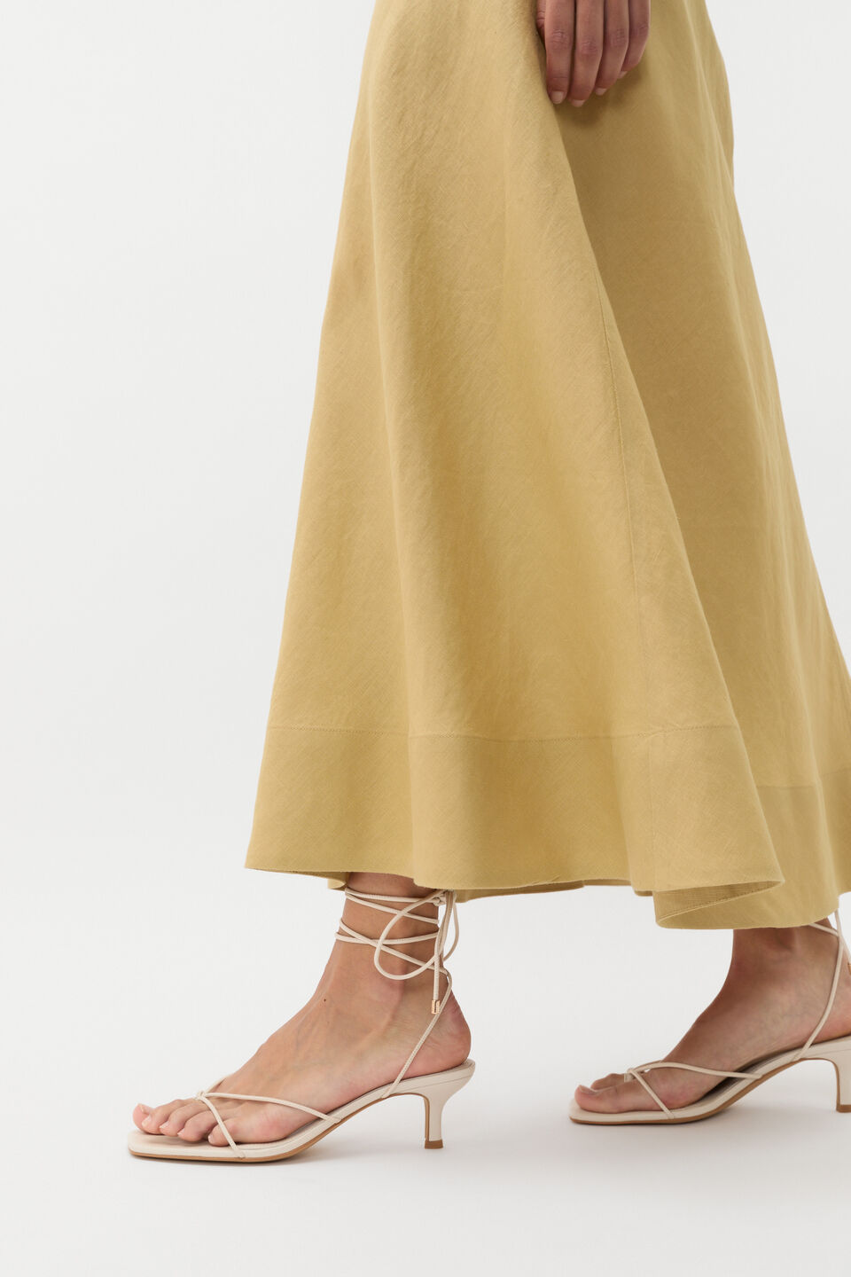 Stevie Lace Up Heel  Tofu
