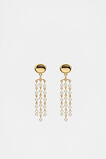 Pearl Station Long Earring  Gold  hi-res