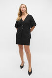 Crepe Knit Batwing Cardigan  Black  hi-res