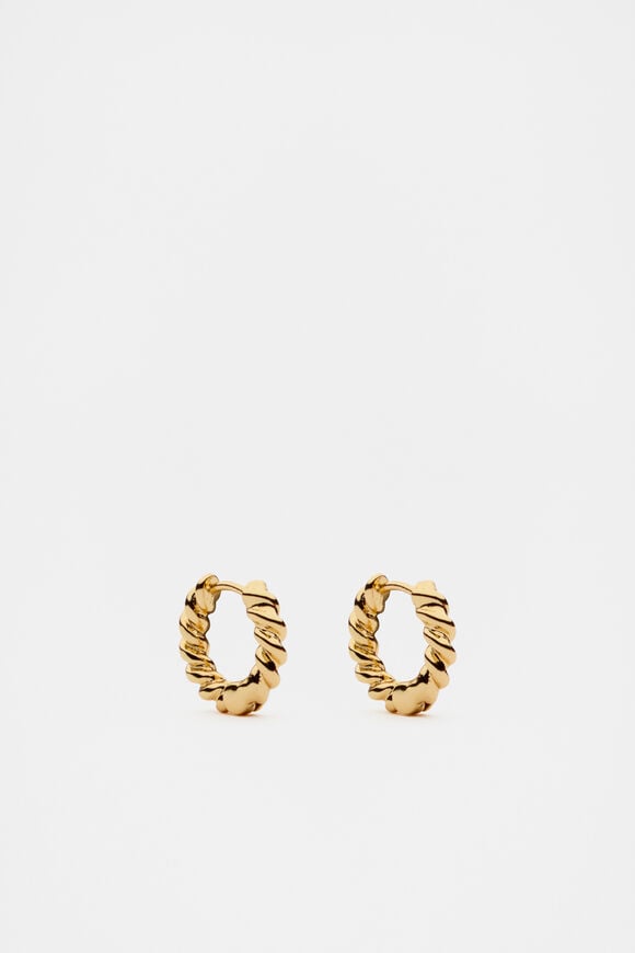 Fine Rope Earring  Gold  hi-res