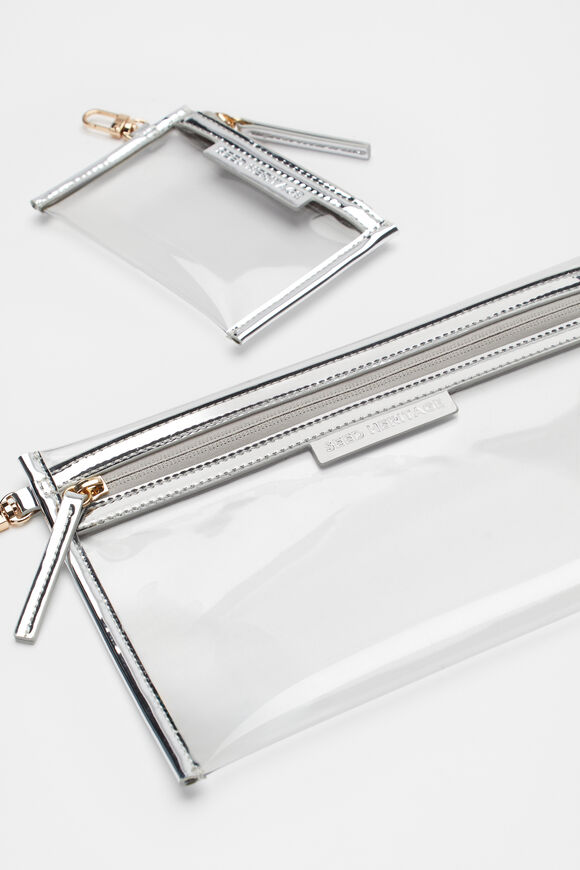 Travel Pouch Set  Silver  hi-res