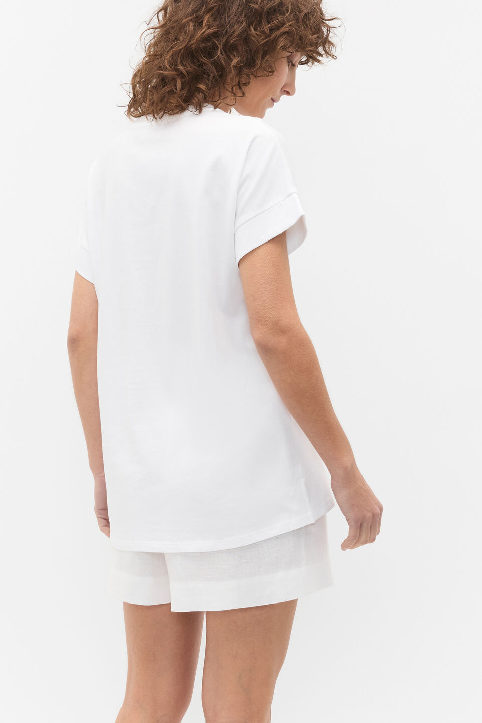 Core Longline Tee  Whisper White