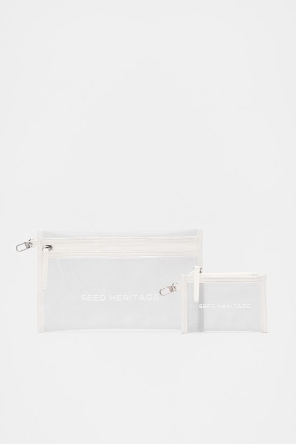 Mesh Pouch Set  Cloud Cream  hi-res