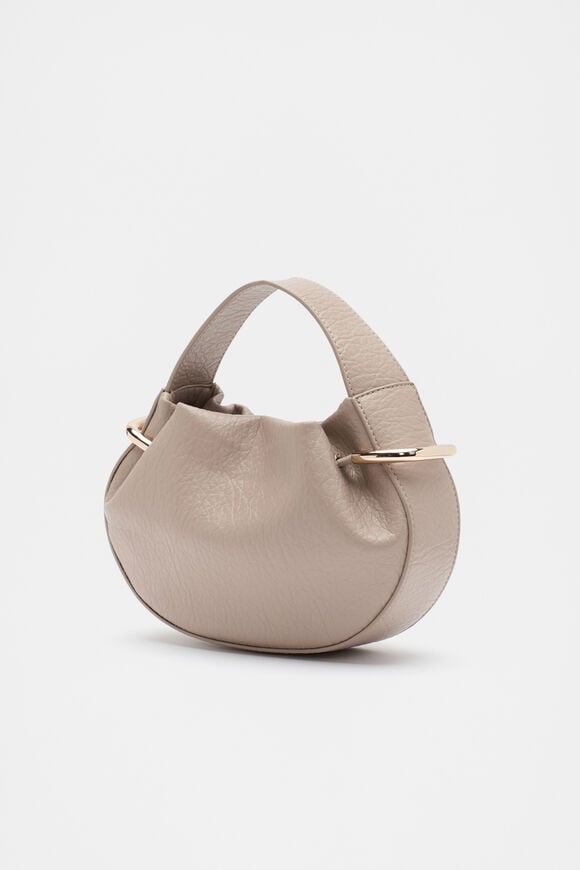 Textured Mini Round Handbag  Cookie  hi-res