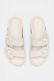 Dulci Covered Buckle Slide  Tofu  hi-res