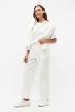 Cotton Barrel Leg Pant  Cloud Cream  hi-res