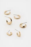 Sculptural Twist Ear Pack  Gold  hi-res