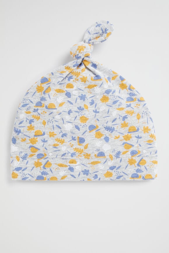 Foliage Knot Hat  Pale Grey Marle  hi-res
