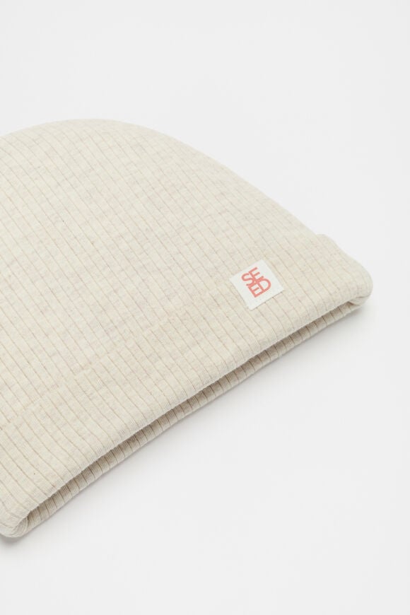 Logo Beanie  Cream Marle  hi-res