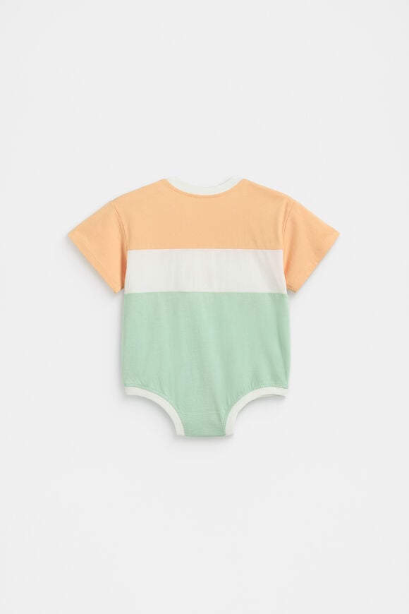 Spliced Logo Oversized Bodysuit  Mint  hi-res