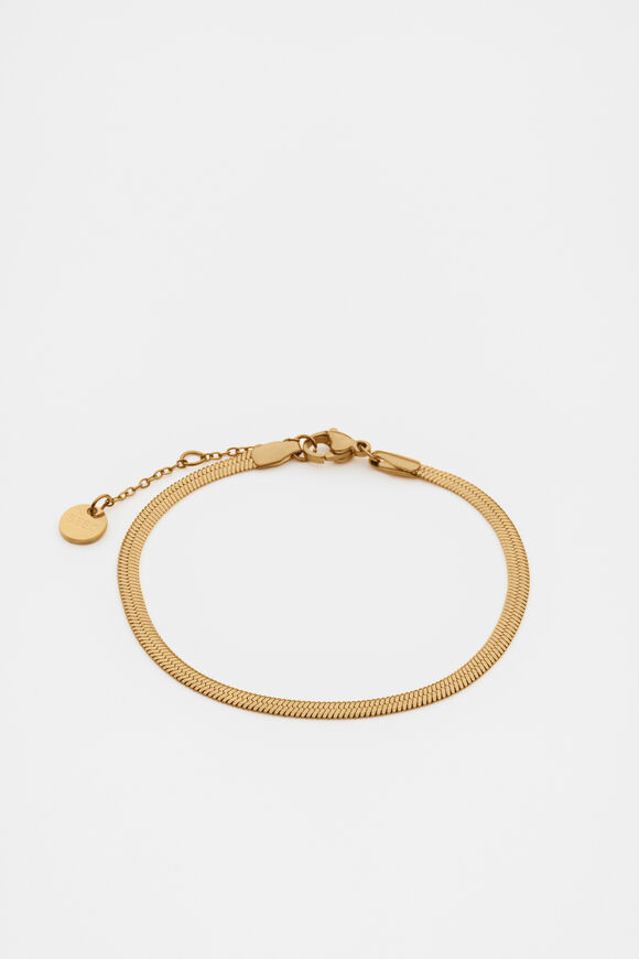 Waterproof Snake Chain Bracelet  Gold  hi-res