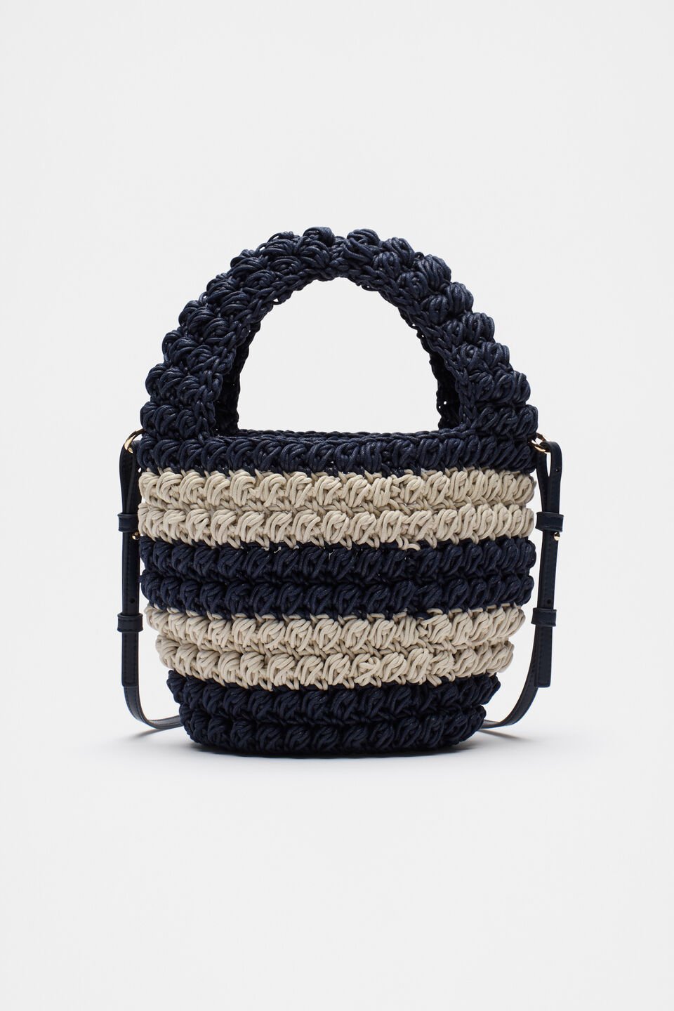 Knotted Rope Bag  Midnight Sky