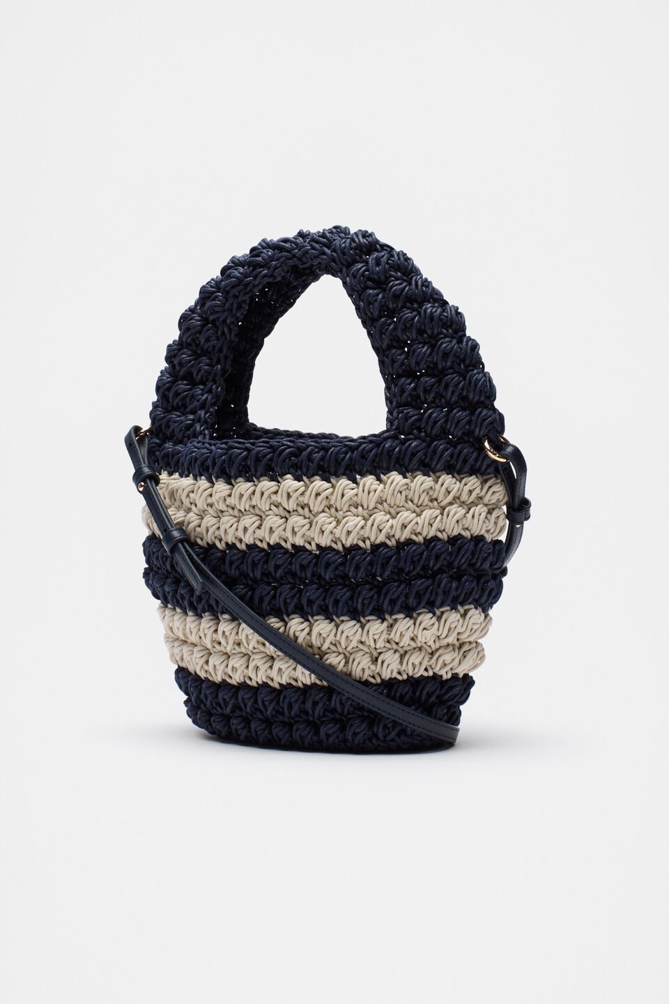 Knotted Rope Bag  Midnight Sky