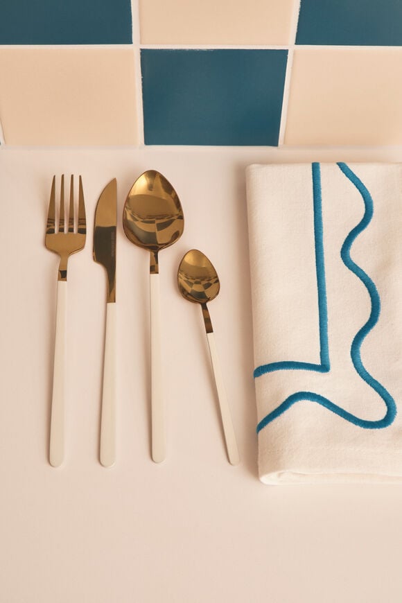 Pierre Cutlery Set of 16  Gold  hi-res