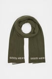 Rib Knit Logo Scarf  Rainforest  hi-res