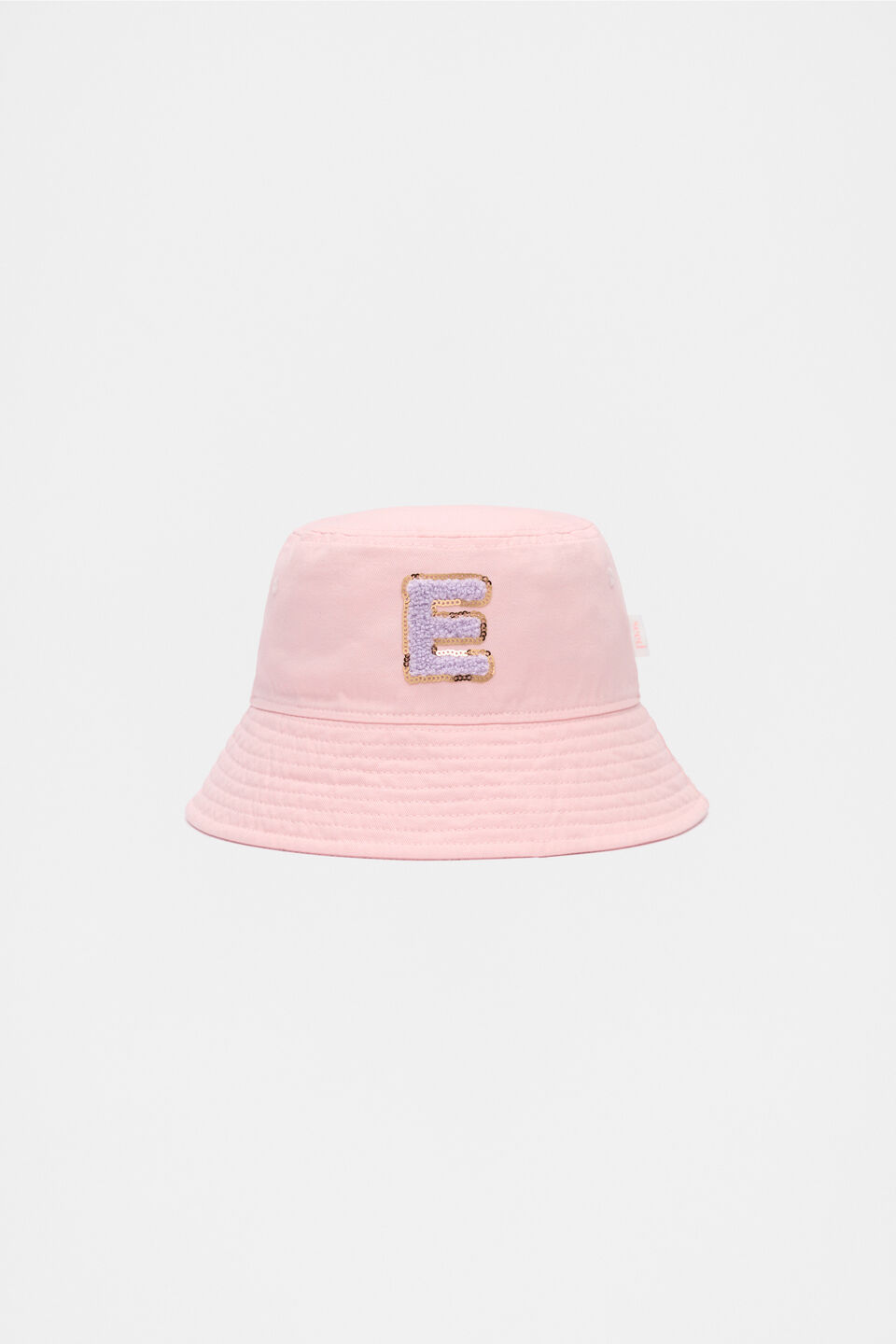 Pink Initial Bucket Hat  E