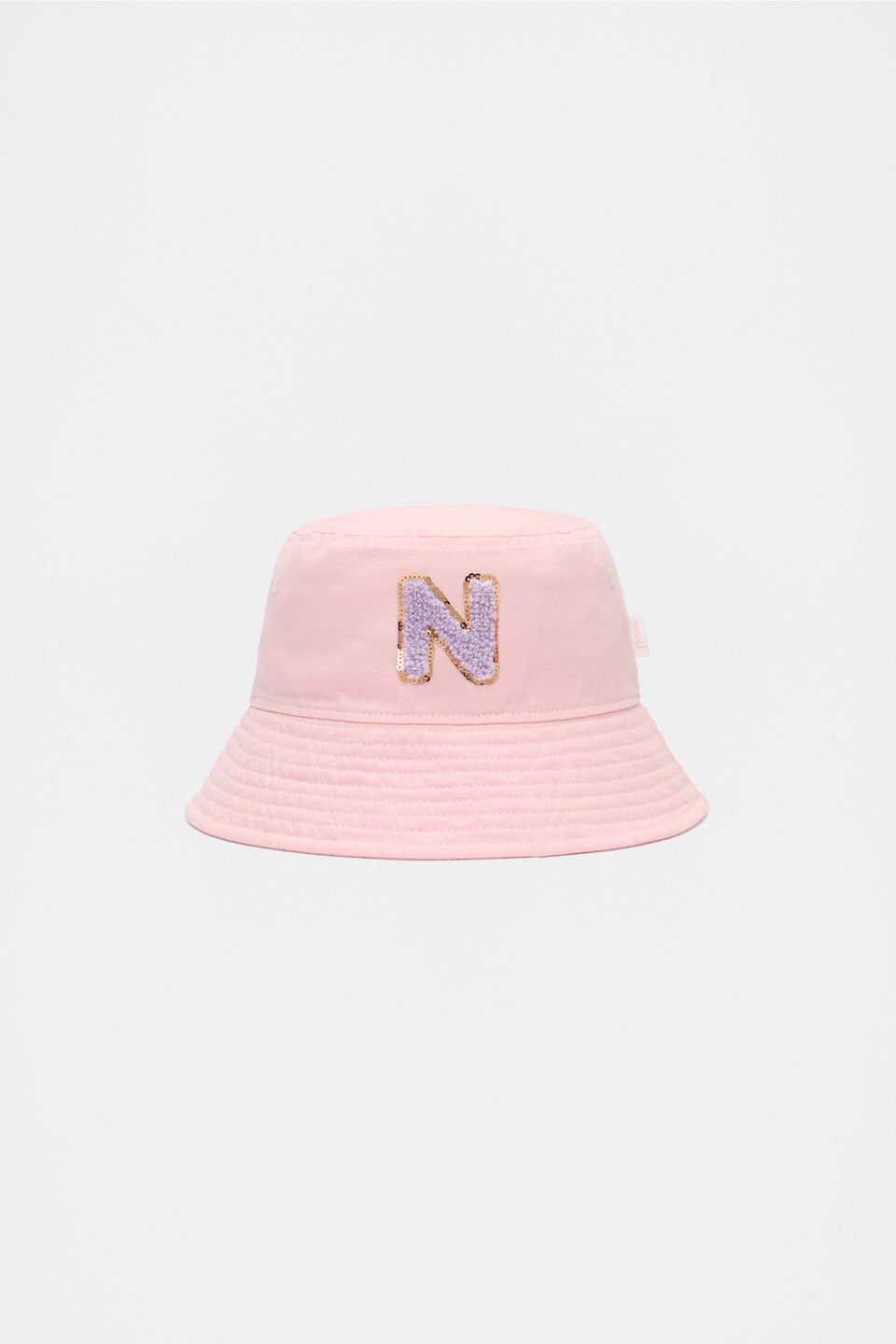 Pink Initial Bucket Hat  N
