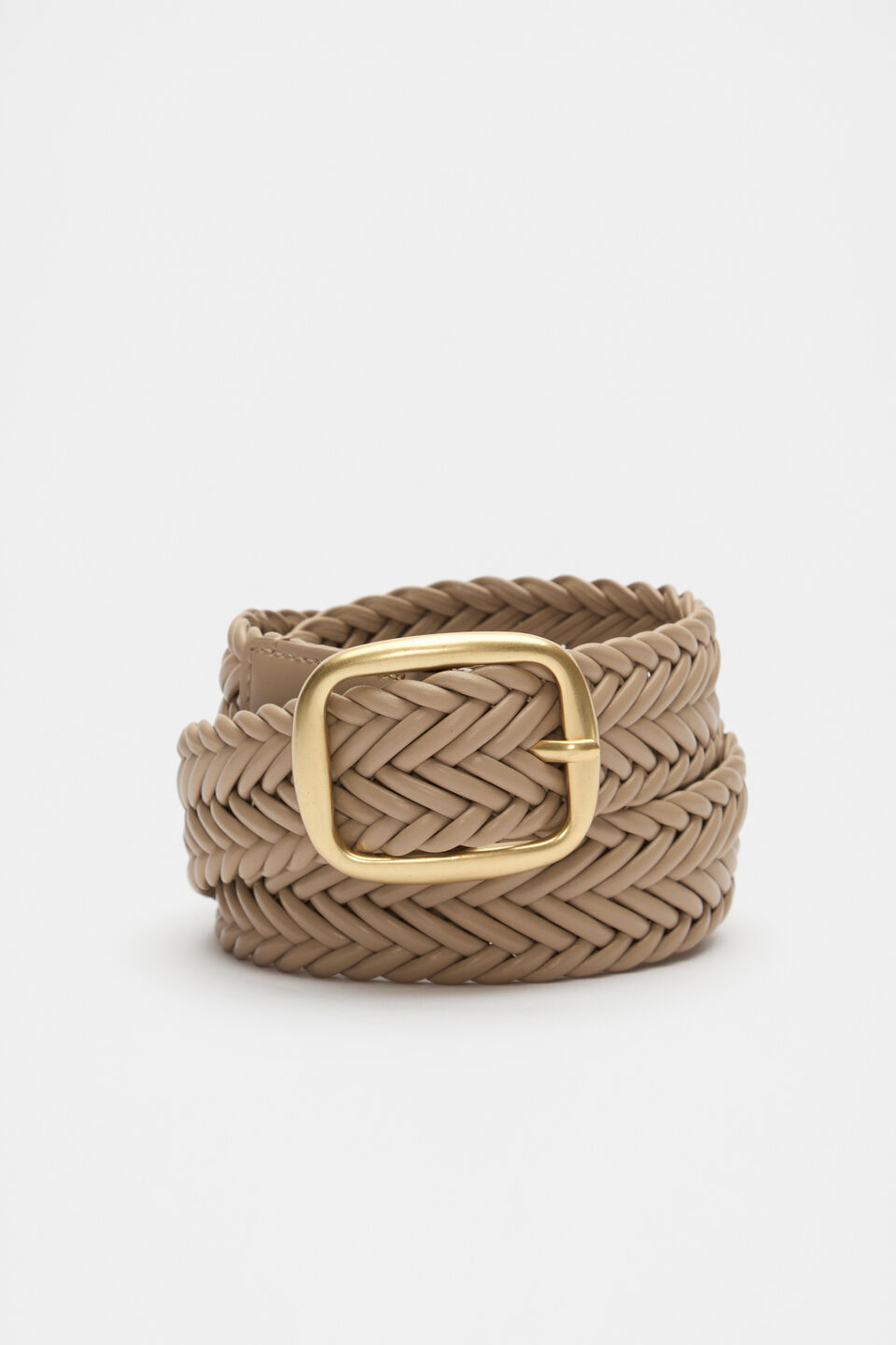 Nova Woven Leather Belt  Rye