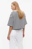 Stripe Boxy Tee  Black Stripe  hi-res
