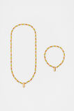Initial Necklace And Bracelet Set  I  hi-res
