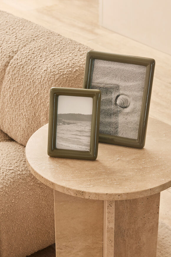 Sage Small Photo Frame  Olive Leaf  hi-res
