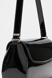 Patent Shoulder Bag  Black  hi-res