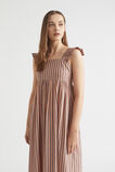 Stripe Voile Midi Dress  Peach Rose Stripe  hi-res