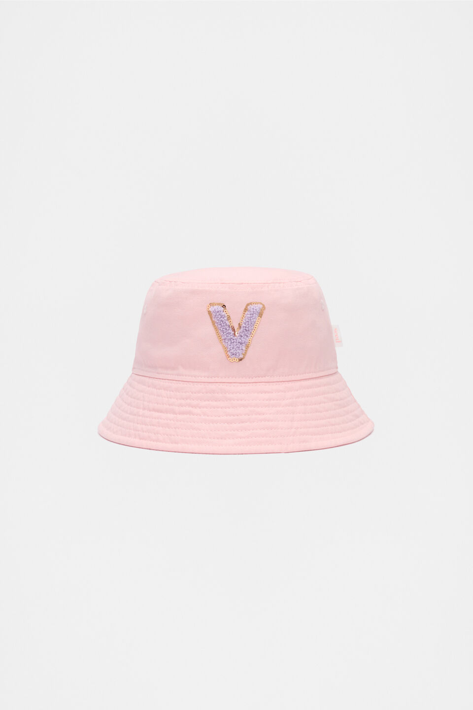 Pink Initial Bucket Hat  V