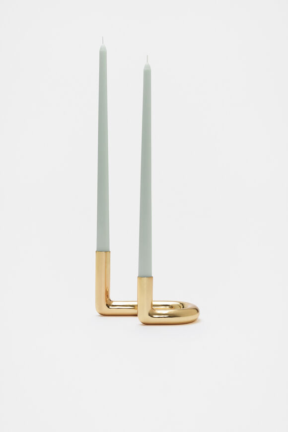 Tall Taper Candle Set of 2  Mist  hi-res