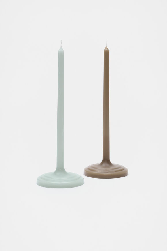 Ovi Single Taper Candle  Mist  hi-res