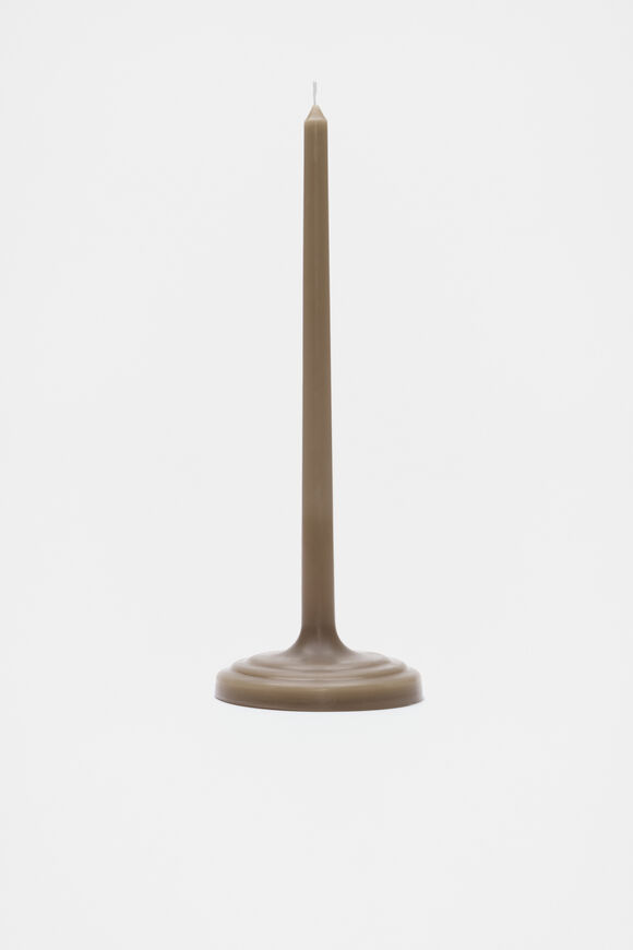 Ovi Single Taper Candle  Rye  hi-res