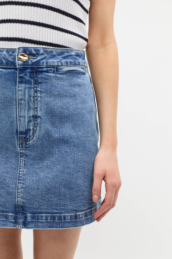Core Denim Mini Skirt  Mist Blue Wash  hi-res