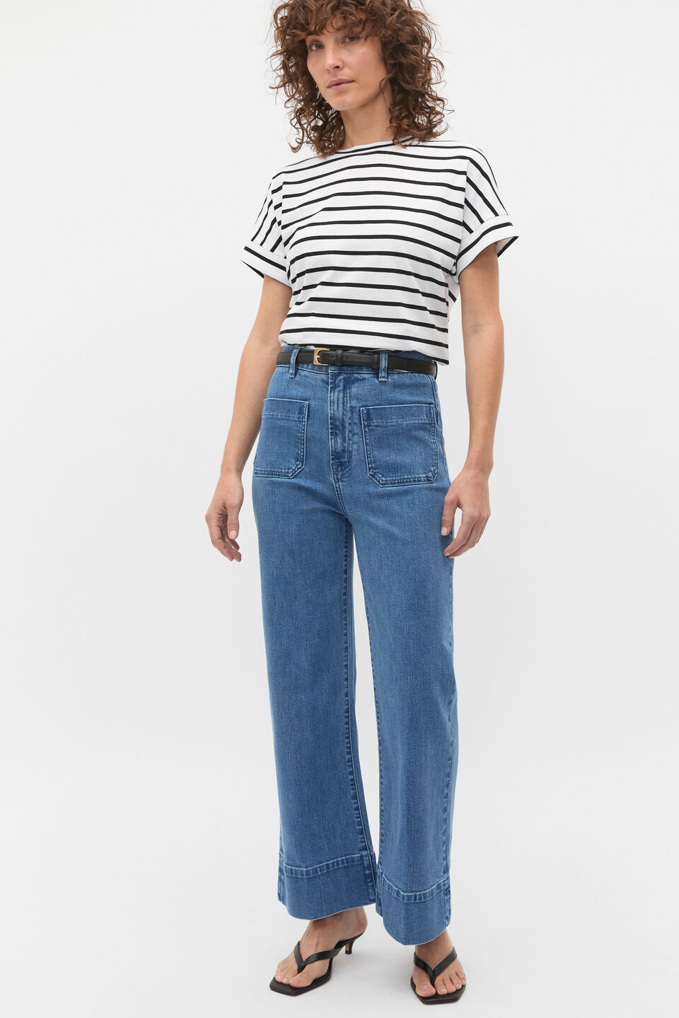 Core Longline Tee  Mono Stripe