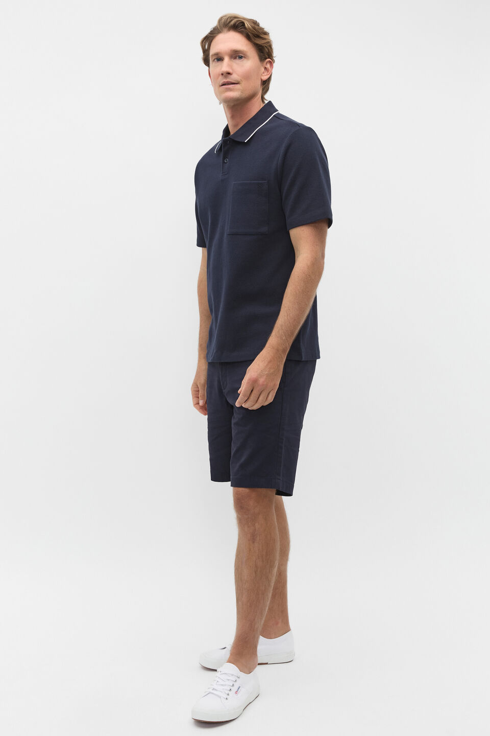 Pocket Polo Shirt  Midnight Blue