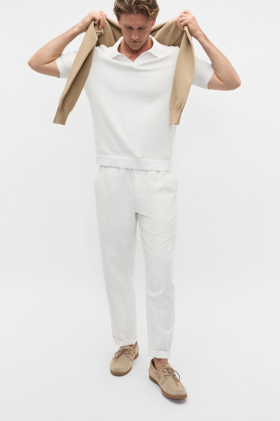 Comfort Trouser  Vintage White
