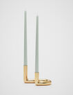 Jude Twin Candle Holder  Gold  hi-res