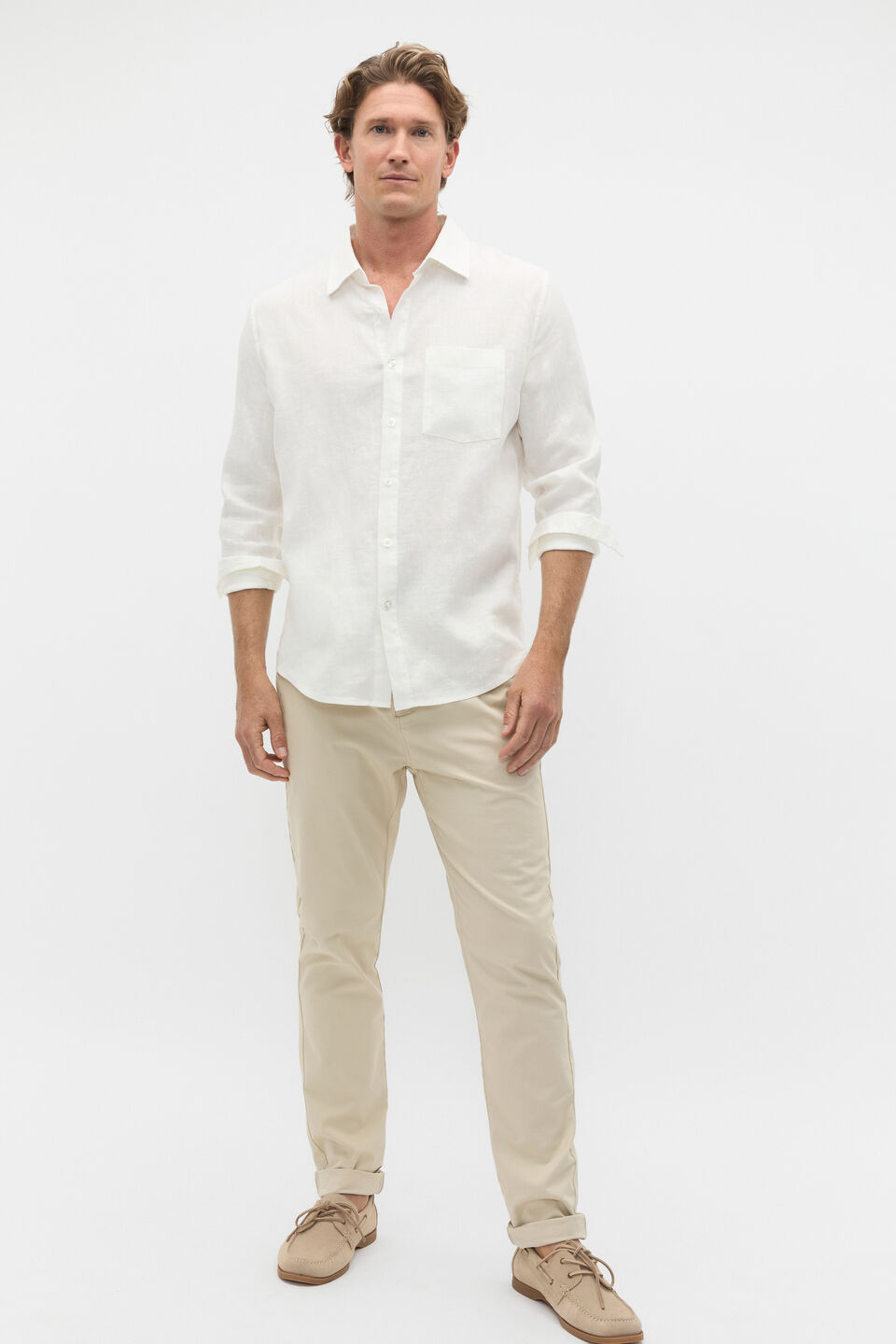 Linen Everyday Shirt  Vintage White