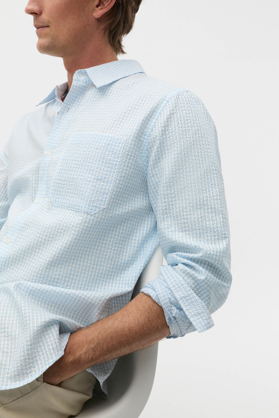Long Sleeve Check Shirt  Skyway