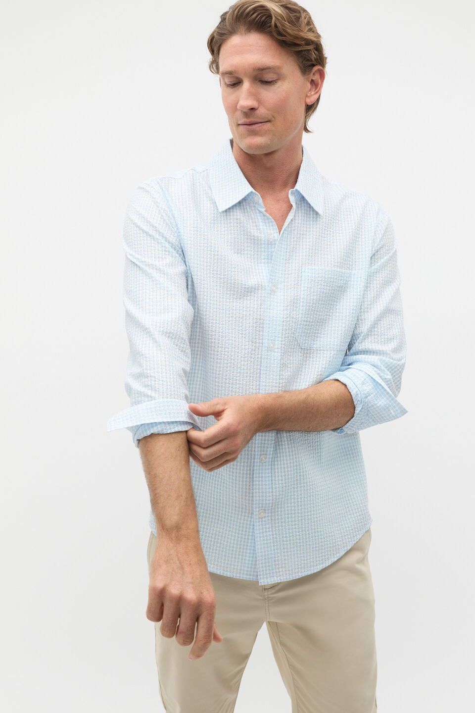 Long Sleeve Check Shirt  Skyway